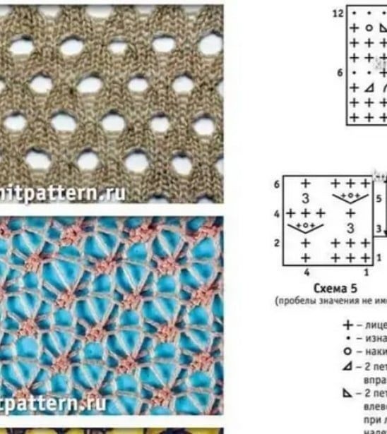 Узоры для маечек спицами