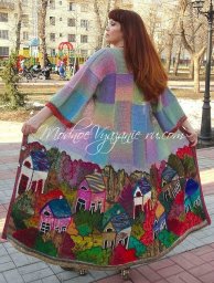 Как вязать в технике интарсия?