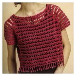 Ажурный топ цвета спелой вишни - пусть лето будет сочным!