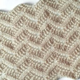 Ажурный зигзаг спицами со схемой