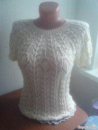 Изящная кофточка спицами