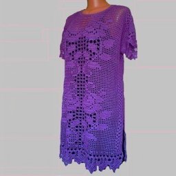 Красивая туника в филейной технике