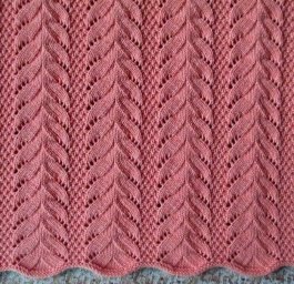 Красивый узор спицами