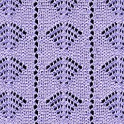 Необычный узор спицами