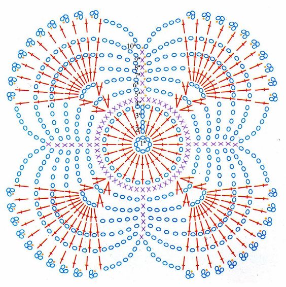Очаровательный мотив крючком