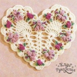 Подборка схем для вязания сердечек