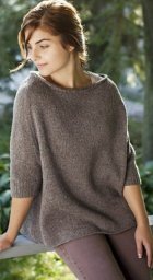 Пуловер-реглан спицами