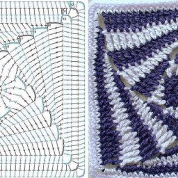 Спиралевидный мотив крючком