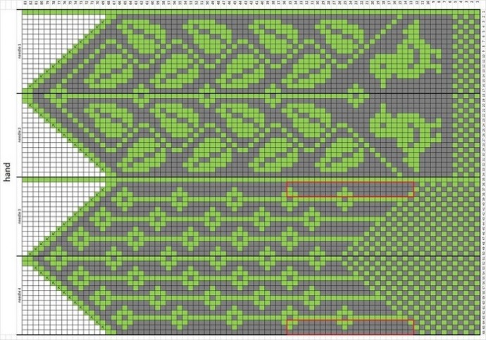 Варежки. Схемы. Жаккард