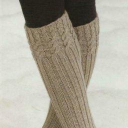 Вяжем теплые гольфы