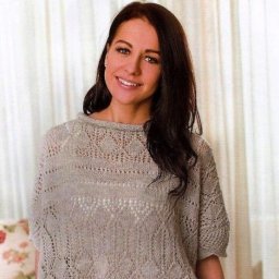 Ажурный пуловер спицами