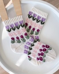 Носки с цветочным жаккардом