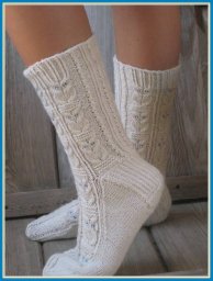 Носки спицами узором с совами