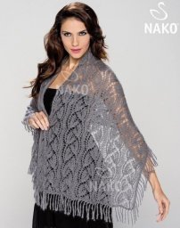 Палантины ажурным узором