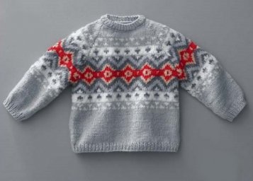 Детский свитер спицами
