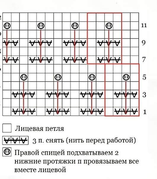 Объемный узор спицами