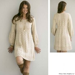 Идеальное вязаное платье "Нежность в простоте"