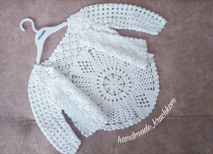 Детский жакетик крючком