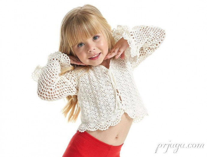 Белое детское болеро крючком: нежность, легкость и идеальный акцент образа