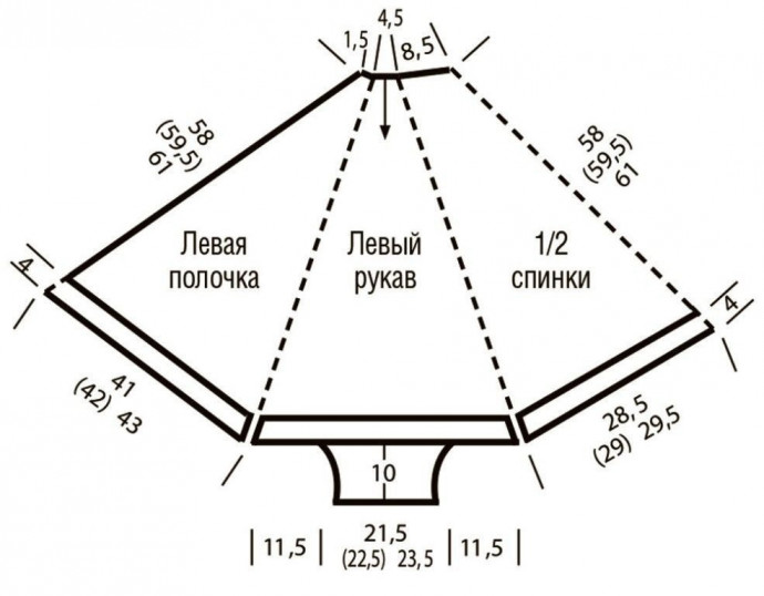Расклешенная накидка