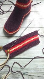 Тапочки-носочки спицами