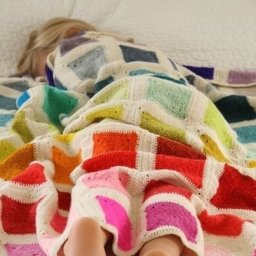 Вяжем плед из мотивов