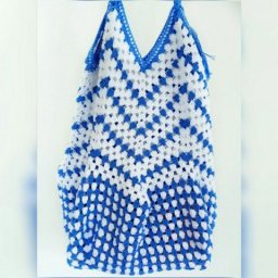 Авоська на основе бабушкиного квадрата