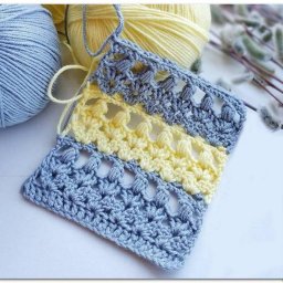 Ажурный узор крючком