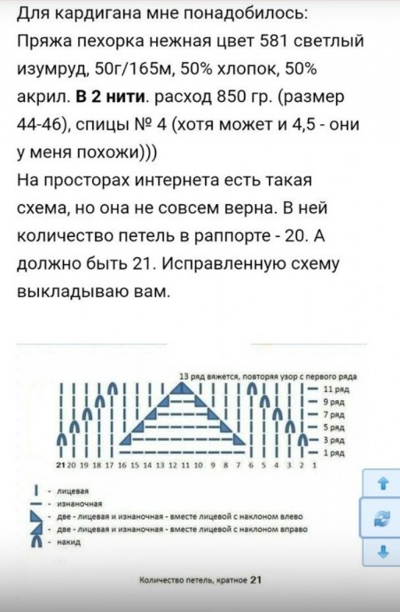 Длинный кардиган с крупными косами