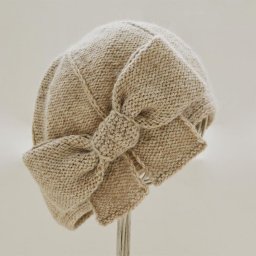 Эффектный берет с бантиком