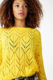 Яркий ажурный джемпер, схема в копилку