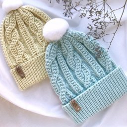 Простой узор для шапочки спицами