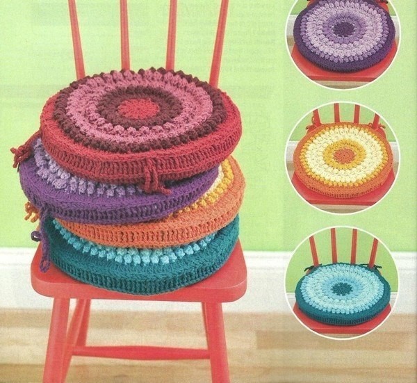 Симпатичные сидушки на стулья, украшаем свой дом!