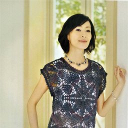 Ажурный топ крючком