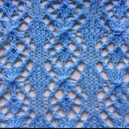 Ажурный узор спицами