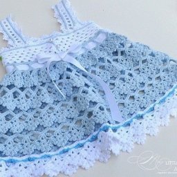Дeтский сарафанчик крючком