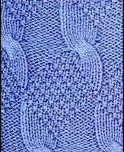 Комбинированный узор с косами