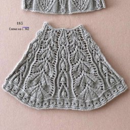 Красивый японский узор спицами