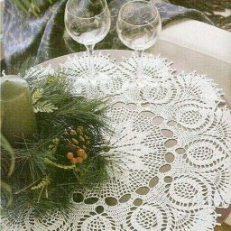 Очаровательная салфетка для нежного интерьера