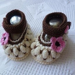 Пинетки "Ягодки", вяжем спицами