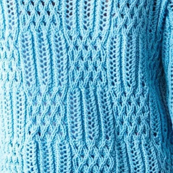 Пуловер спицами