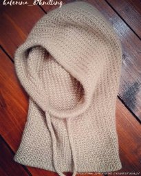 Капор спицами. Описание