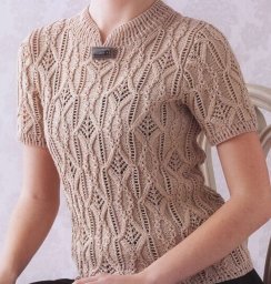 Узор для джемпера спицами