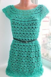 Узор для платья-туники крючком