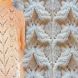 Узор спицами