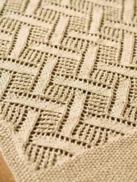 Узор спицами «паркет с ажуром»