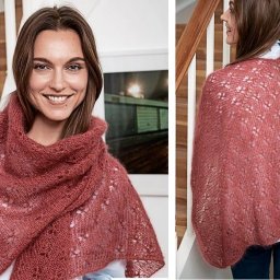 Вяжем ажурную шаль