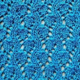 Ажурный узор"листики", вяжем спицами