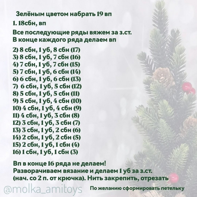 Вязаные елочки: создаем уют к Новому году