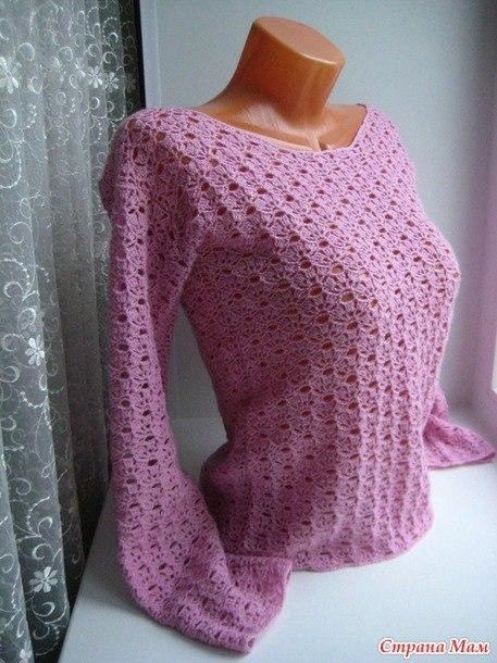 Ажурная кофта крючком Ажурная кофта крючком